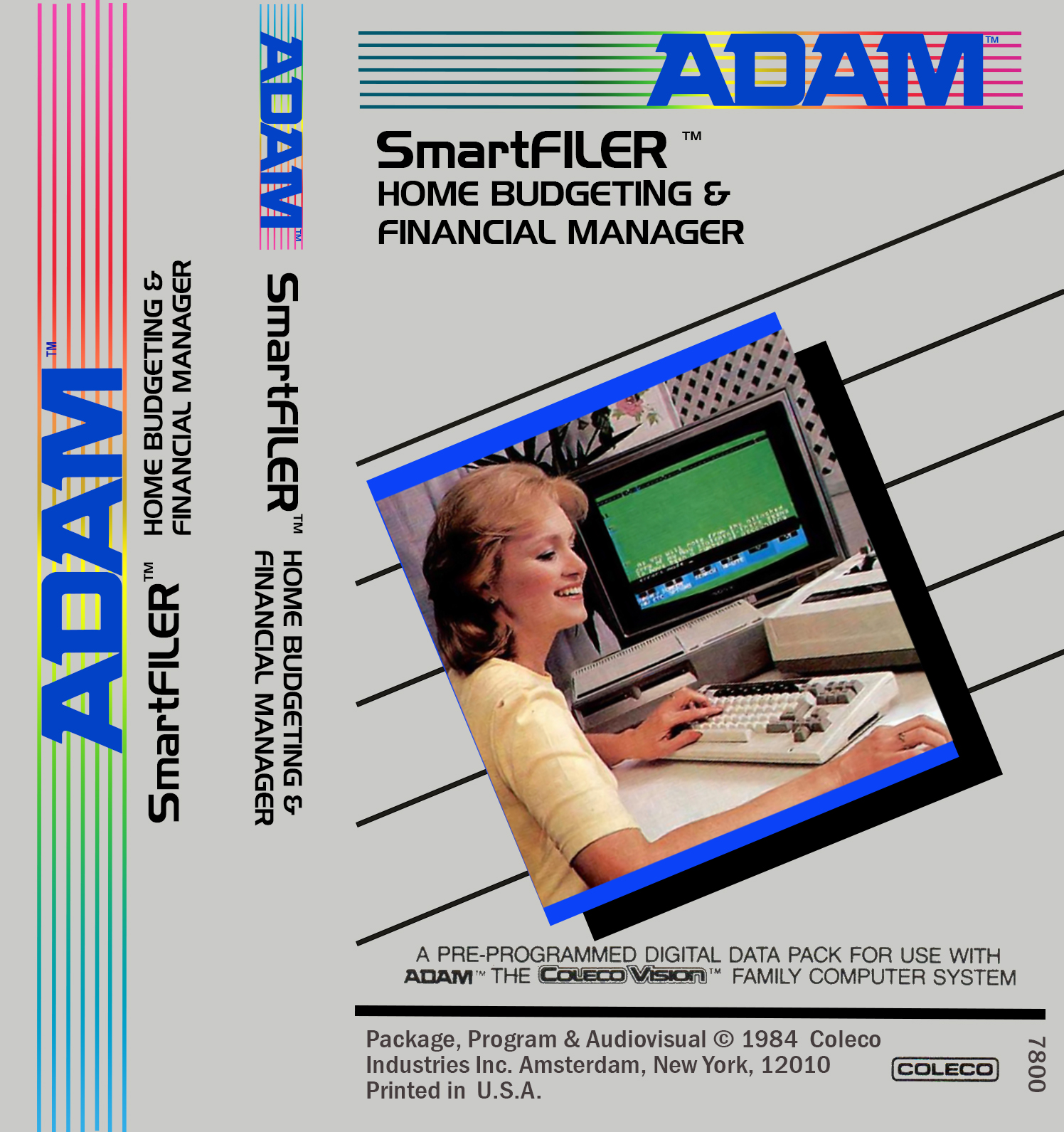 SmartFiler Home Budgeting J-Card for ColecoVision ADAM